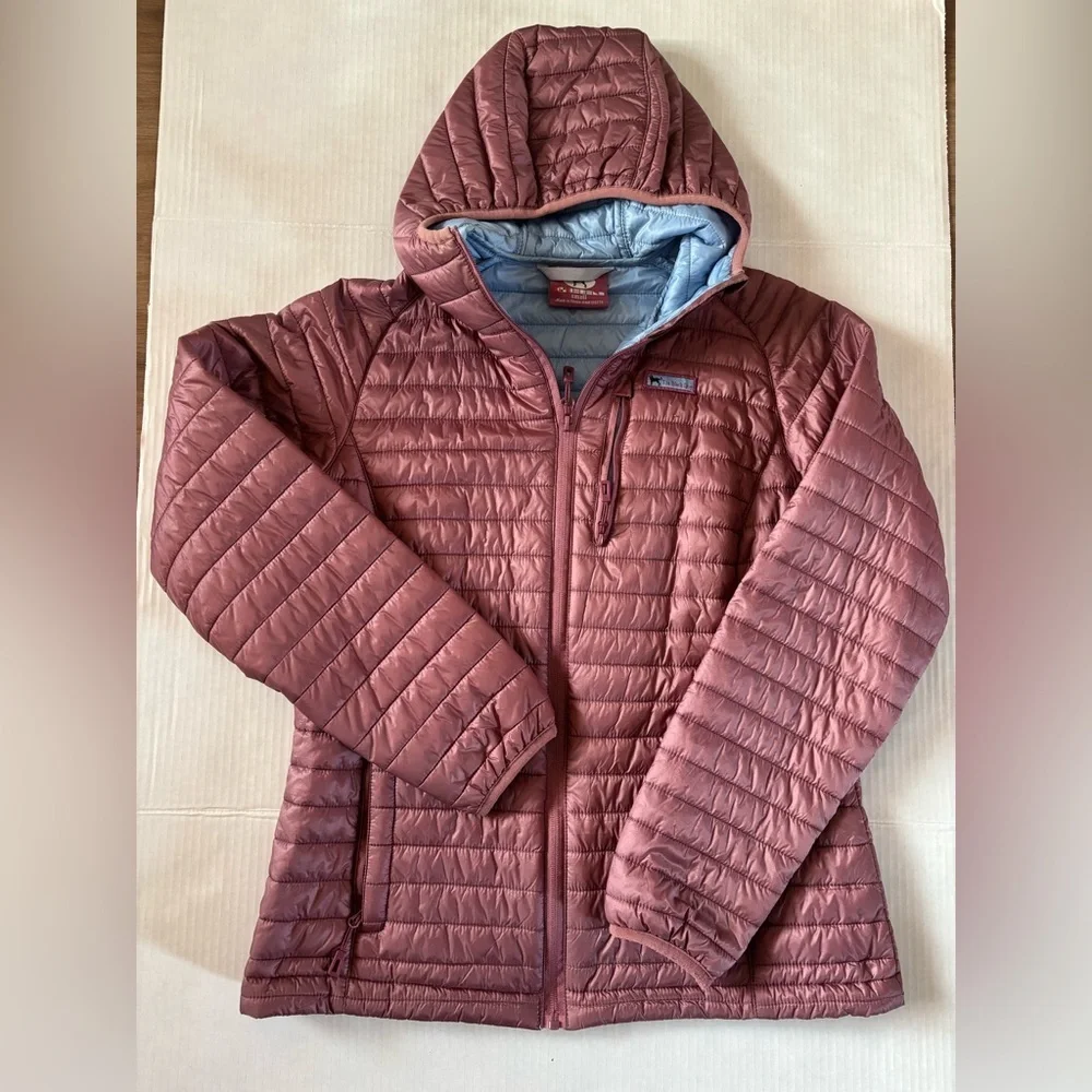 🐕 The Black Dog Lightweight Hooded Puffer Jacket Pink Blue Small - Picture 2 of 10